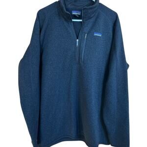 Patagonia sweater, 1/4 zip, charcoal, men's size XXL